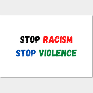 Stop racism Posters and Art